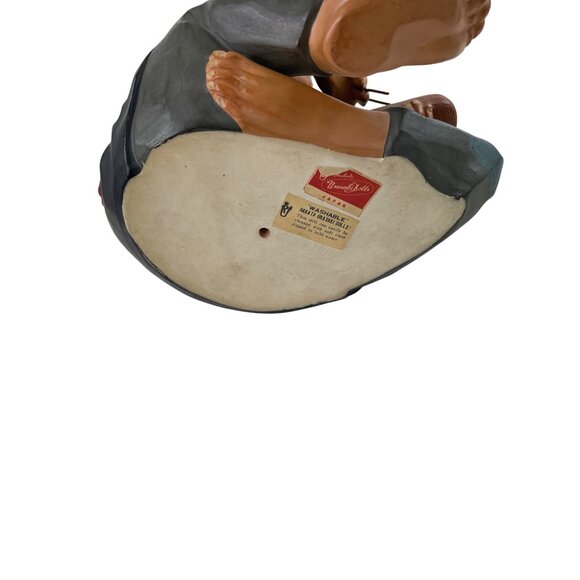 Vintage Hakata Urasaki Dolls Asian Elderly Man Figurine Eating Dumplings Statue - Picture 11 of 12